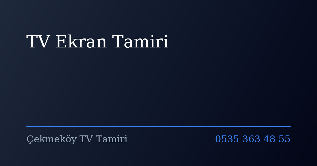TV Ekran Tamiri